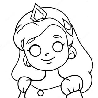 Cute Princess Peach Face Coloring Page 31459-28161