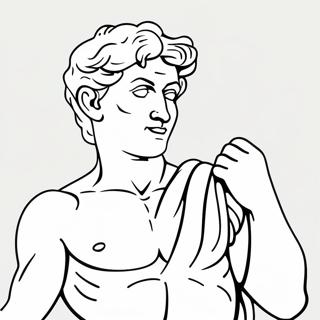 Michelangelo S Statue Of David Coloring Page 31469-28171