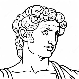 Michelangelo S Statue Of David Coloring Page 31469-28172