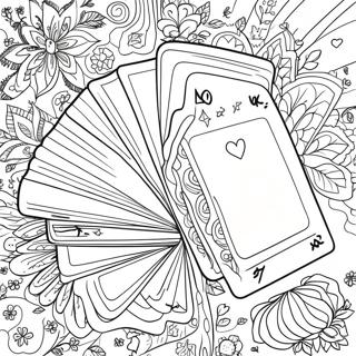 Cards Coloring Pages