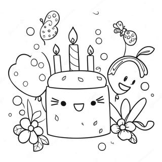 Colorful Birthday Cards Coloring Page 31479-28178