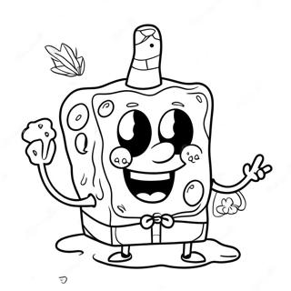 Spongebob Stoner Coloring Page 31488-28183