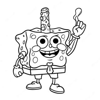 Spongebob Stoner Coloring Page 31488-28184