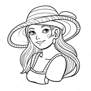 Nami With Straw Hat Coloring Page 31529-28220