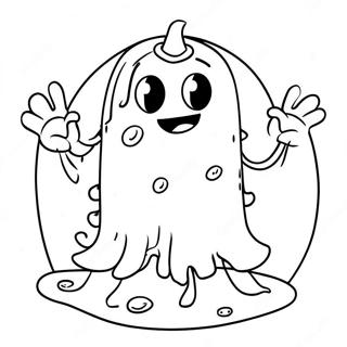 Germ Cartoon Character Coloring Page 31548-28232