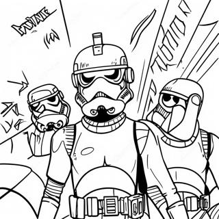 Star Wars Bad Batch Coloring Page 31558-28240