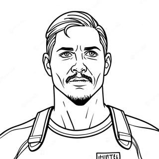 Hunter From Bad Batch Coloring Page 31559-28244