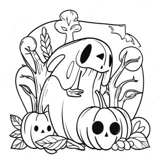 Adult Halloween Coloring Page 31568-28246