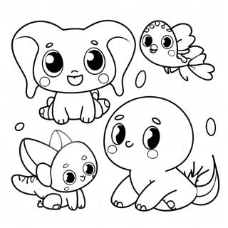 Cute Palworld Creatures Coloring Page 31589-28265