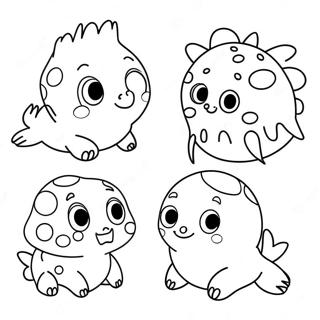 Cute Palworld Creatures Coloring Page 31589-28267