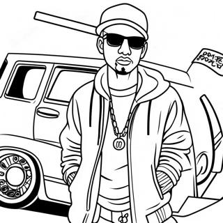 Urban Street Style Gangsta Coloring Page 31599-28274