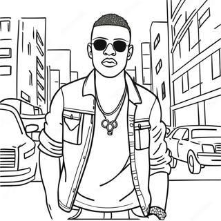 Urban Street Style Gangsta Coloring Page 31599-28276