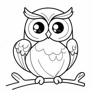 Owl Shaped Letter O Coloring Page 31619-4543