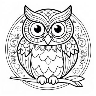 Owl Shaped Letter O Coloring Page 31619-4544