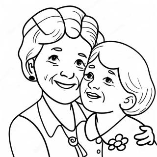 Happy Mothers Day Grandma Coloring Page 31628-5698