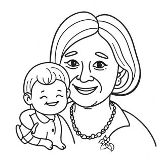 Happy Mothers Day Grandma Coloring Page 31628-5699