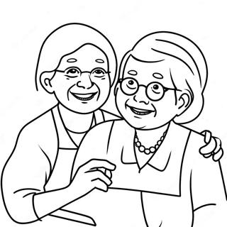 Happy Mothers Day Grandma Coloring Page 31628-5700