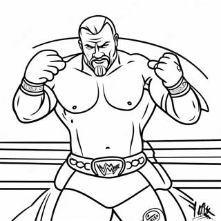 Wwe Superstars In Action Coloring Page 31639-6741