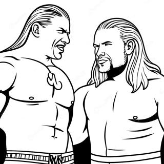 Wwe Superstars In Action Coloring Page 31639-6743