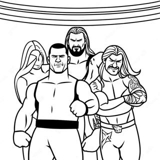 Wwe Superstars In Action Coloring Page 31639-6822