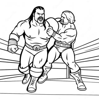 Wwe Superstars In Action Coloring Page 31639-6823