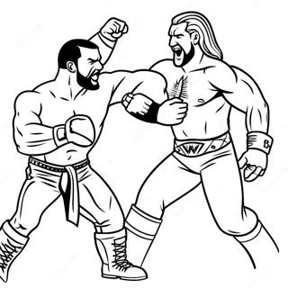 Wwe Superstars In Action Coloring Page 31639-6824