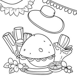 Fiesta Celebration Coloring Page 31648-7922