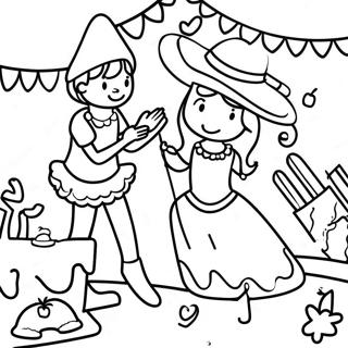 Fiesta Celebration Coloring Page 31648-7924