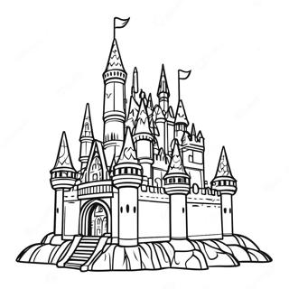 Colorful Lego Brick Castle Coloring Page 31689-12905