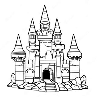 Colorful Lego Brick Castle Coloring Page 31689-13049