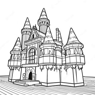 Colorful Lego Brick Castle Coloring Page 31689-13051