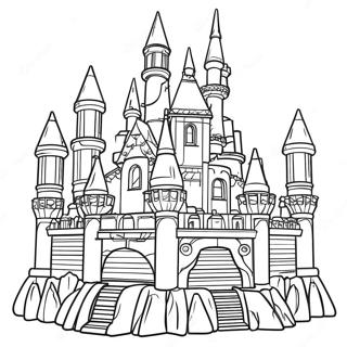 Colorful Lego Brick Castle Coloring Page 31689-13052