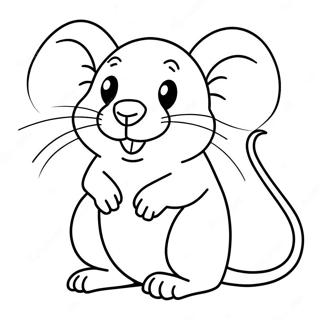 Remy The Rat Coloring Page 3169-2590