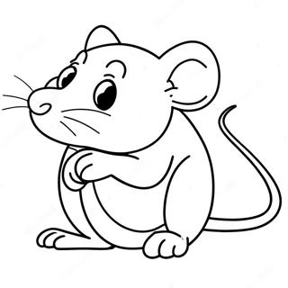 Remy The Rat Coloring Page 3169-2592