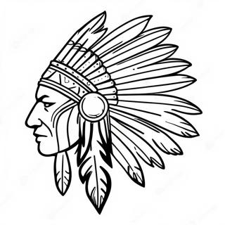 Easy Native American Coloring Pages