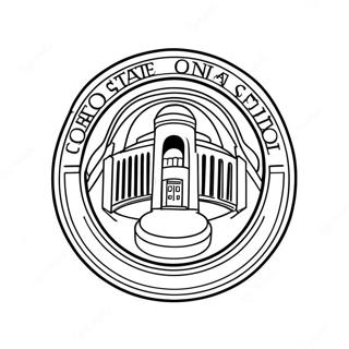 Ohio State Logo Coloring Page 31728-16286