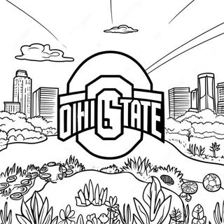 Ohio State Logo Coloring Page 31728-16287