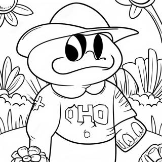 Ohio State Buckeyes Mascot Coloring Page 31729-16289