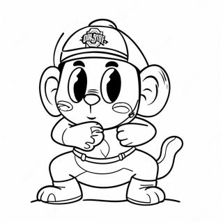 Ohio State Buckeyes Mascot Coloring Page 31729-16290