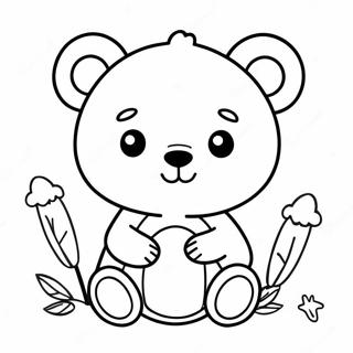 Kawaii Bear Coloring Pages