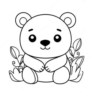 Kawaii Bear Coloring Page 31768-16318