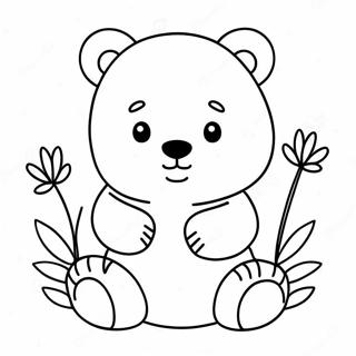 Kawaii Bear Coloring Page 31768-16320