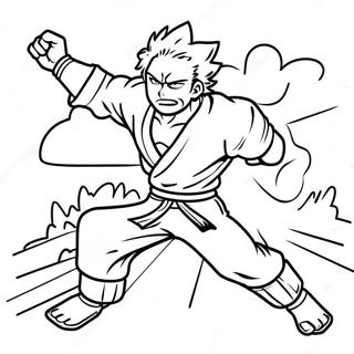 Denki Kaminari In Action Coloring Page 31789-16338