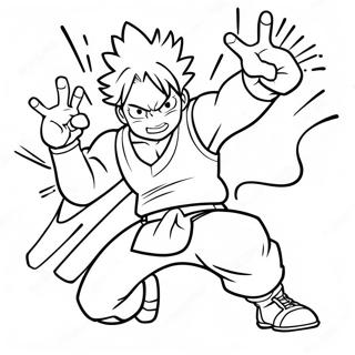 Denki Kaminari In Action Coloring Page 31789-16339