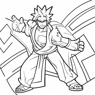 Denki Kaminari In Action Coloring Page 31789-16340