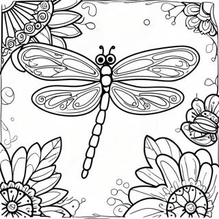 Dragonfly Coloring Page 3178-2594