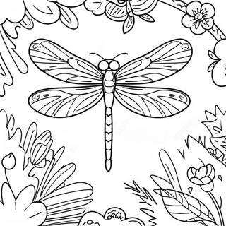 Dragonfly Coloring Page 3178-2595