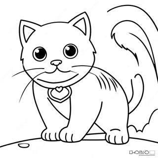 Fierce Warrior Cat In Battle Coloring Page 31829-16370