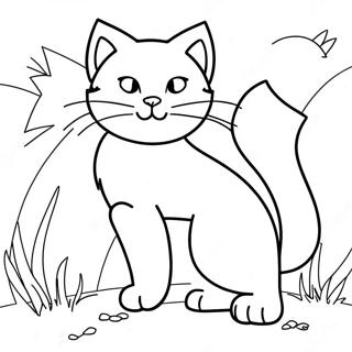 Fierce Warrior Cat In Battle Coloring Page 31829-16372