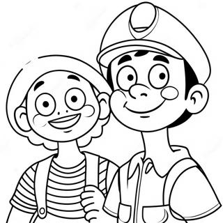 Chespirito And El Chavo Friends Coloring Page 31839-16378